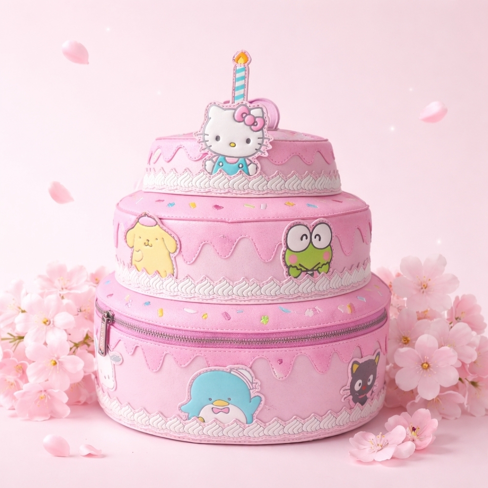 Loungefly Hello Kitty Birthday Cake Backpack - Picture 2 of 7